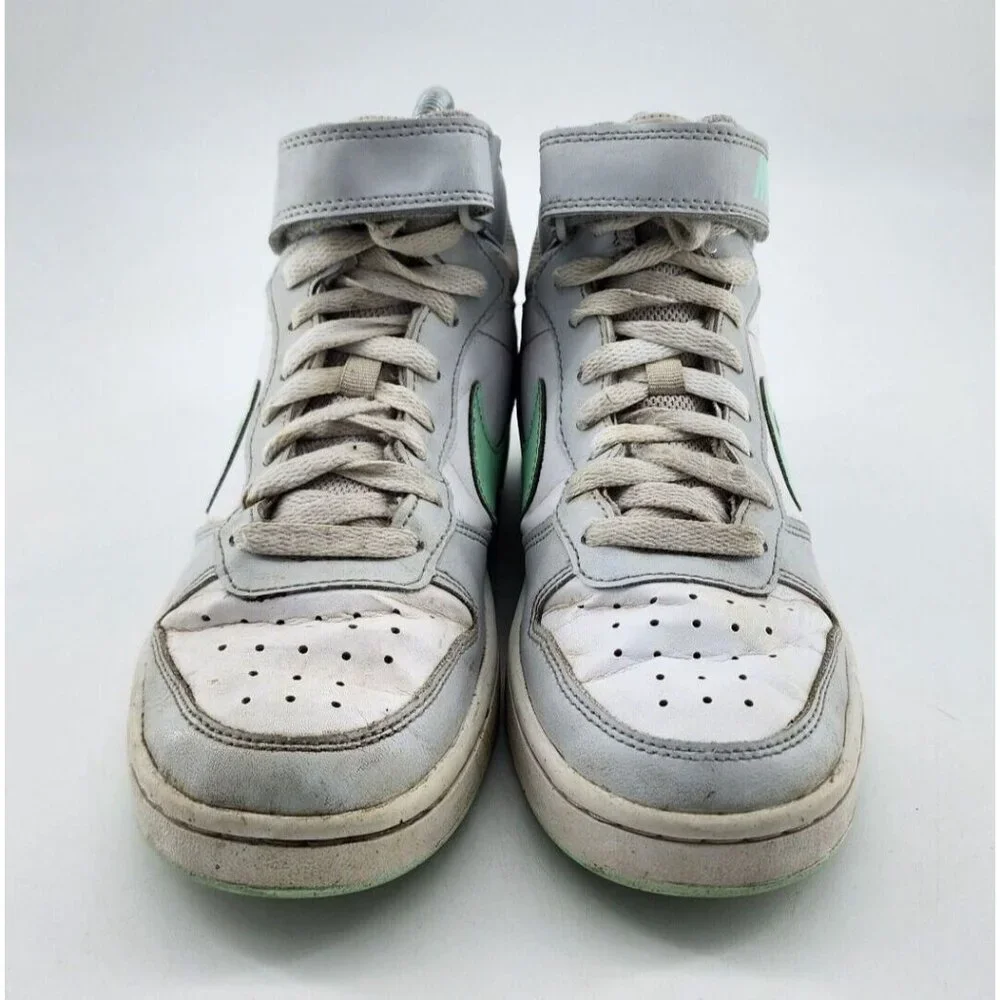 Nike Court Borough Mid 2 Shoes 'Pure Platinum Mint Foam’ CD7782-011 Youth 5.5Y